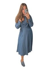 Denim Wrap Dress