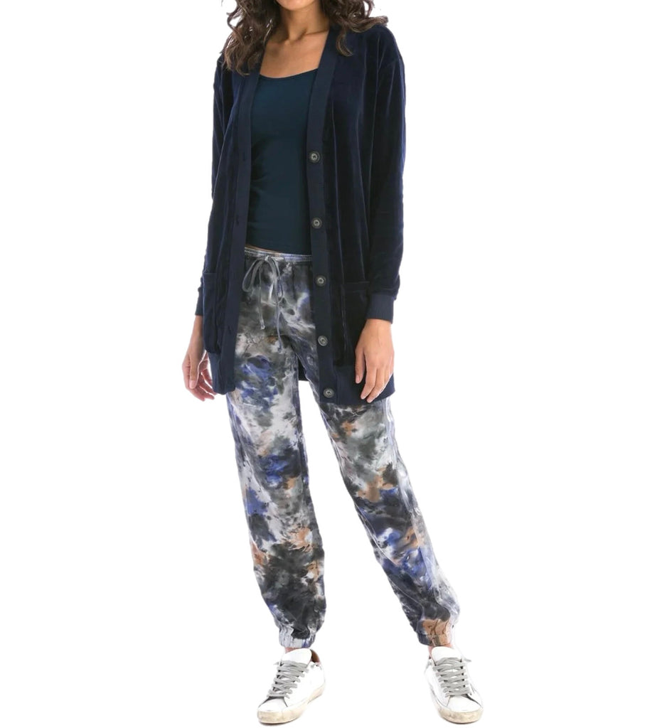 Hardtail | Solid Velour Oversized Cardigan