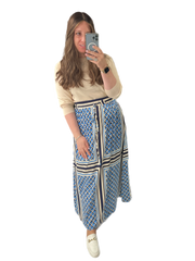 Patterned Maxi Skirt