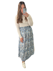 Patterned Maxi Skirt