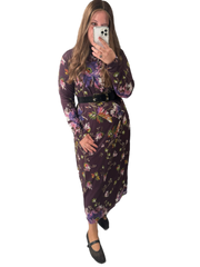 Turtleneck Floral Dress