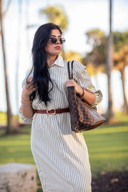 Striped Shirt Maxi