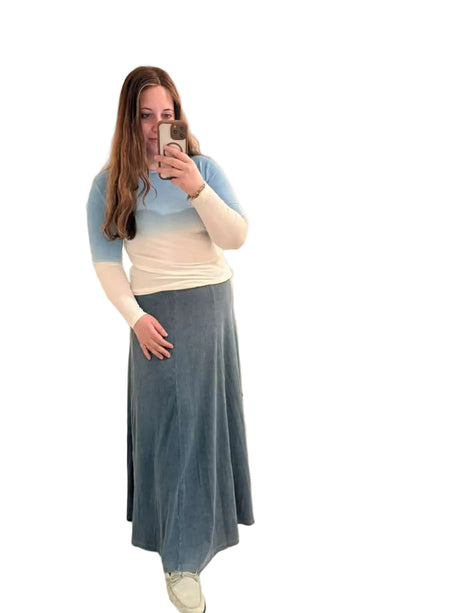 Ombre Micro-Ribbed Tee