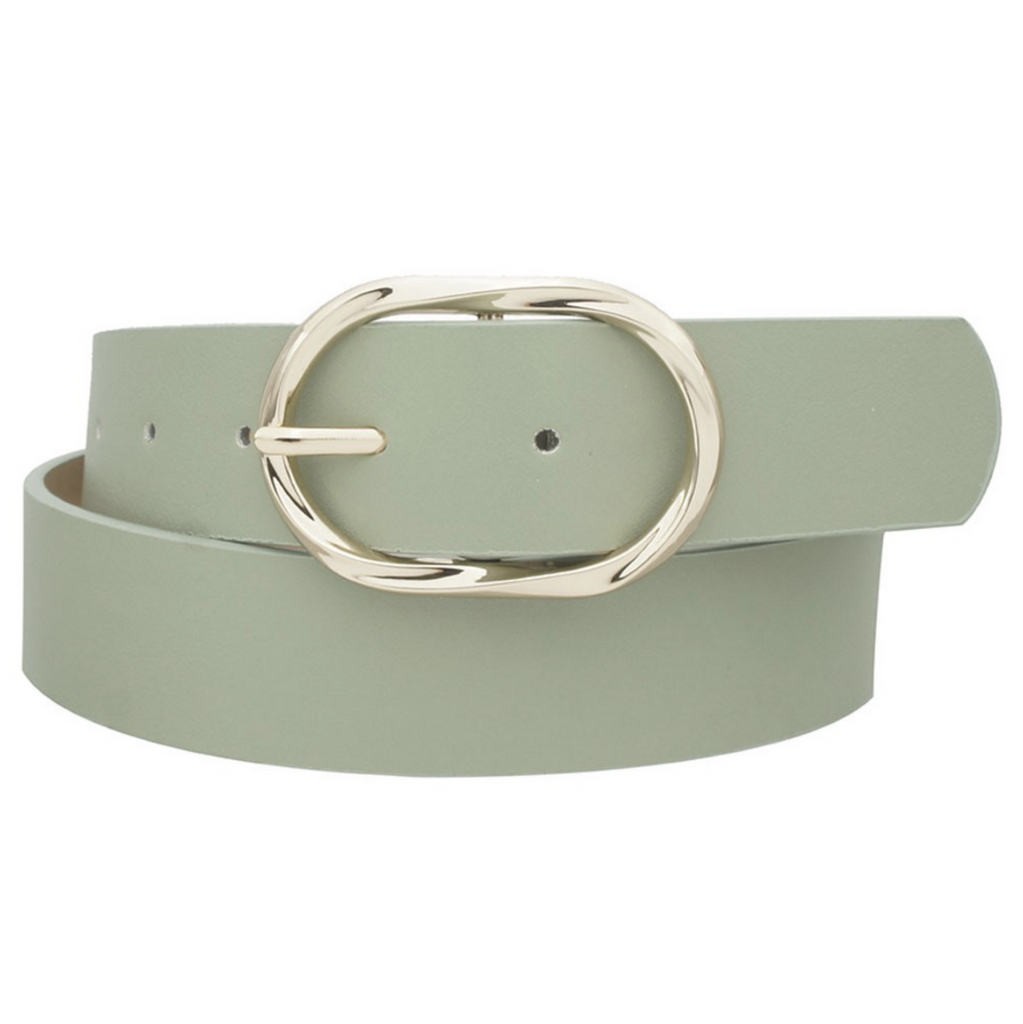 Twist Oval Buckle Belt