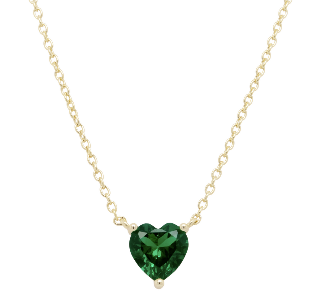 Emerald Heart Necklace