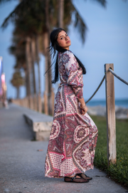 Pink Scarf Dress