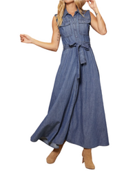 Denim Button Down Maxi