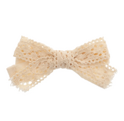 Heirloom Bows | LACE AND TWILL SMALL BOW