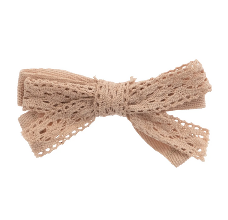 Heirloom Bows | LACE AND TWILL SMALL BOW