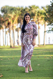 Pink Scarf Dress