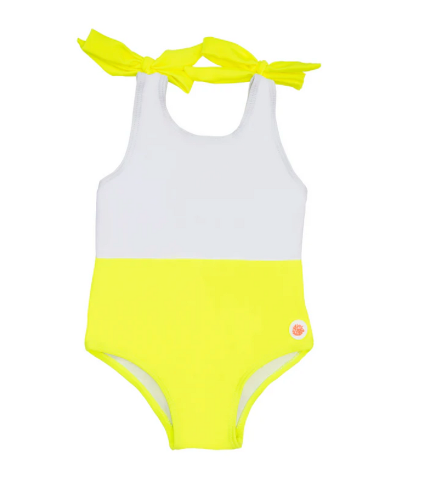 Maillot | Neon Colorblock Swimsuit