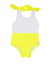 Maillot | Neon Colorblock Swimsuit