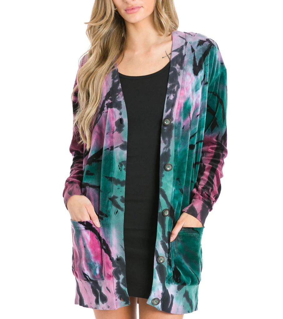 Hardtail | Velour Oversized Cardigan