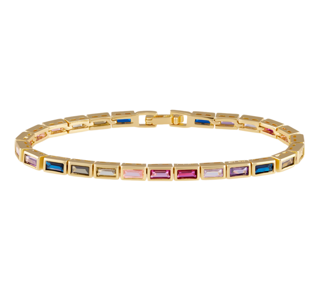 Rainbow Tennis Bracelet