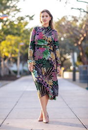 Burst Wrap Dress