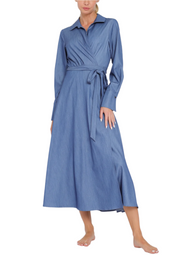 Denim Wrap Dress