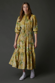 Zaikamoya | Stella Dress in Yellow Flower