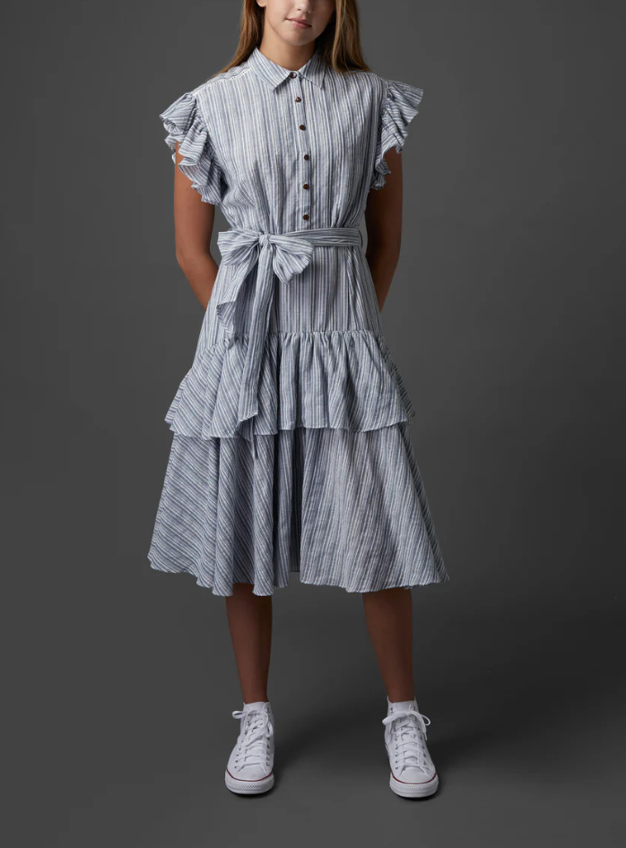 Zaikamoya | Striped Jumper with Ruffles
