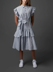 Zaikamoya | Striped Jumper with Ruffles