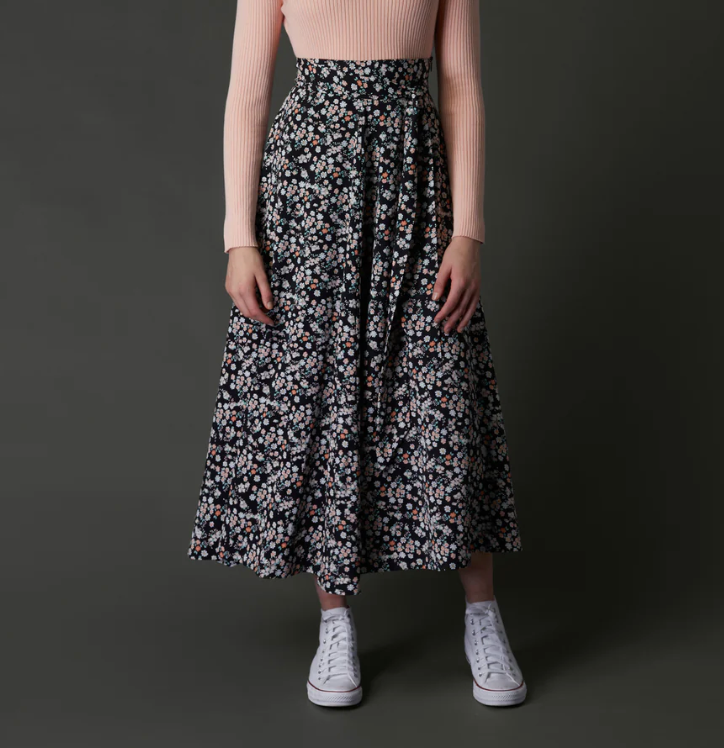Zaikamoya | Helena Skirt in Peach Flower