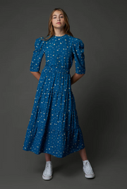 Zaikamoya | Carol Skirt in Teal Print