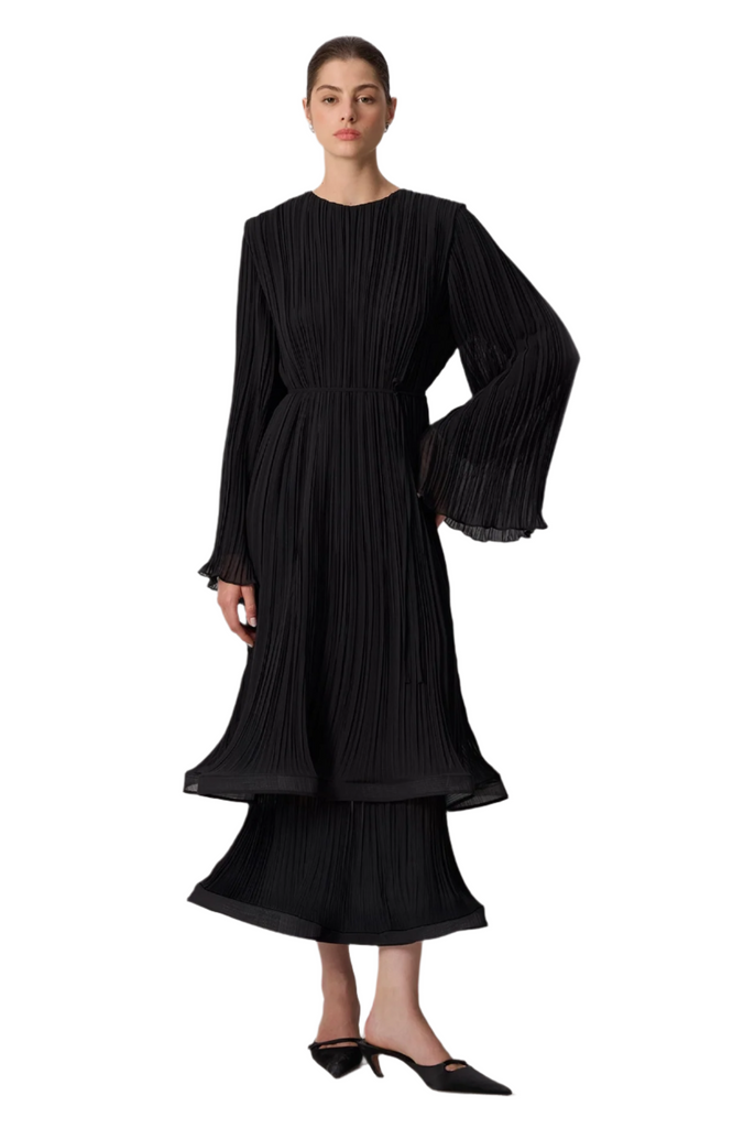 Plisse Frill Dress