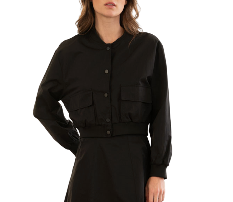 Side Pocket Bomber Jacket