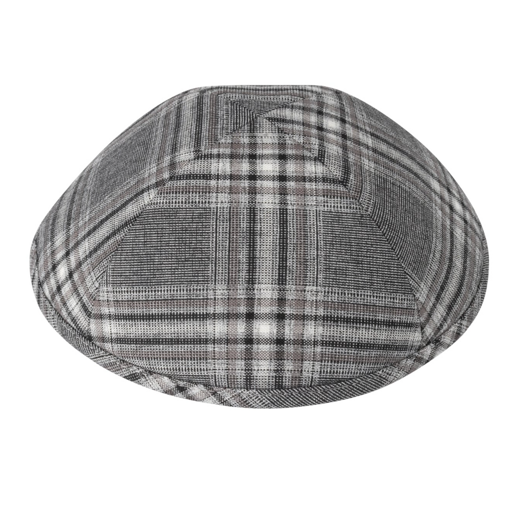 IKIPPAH | BLACK & WHITE PLAID YARMULKE