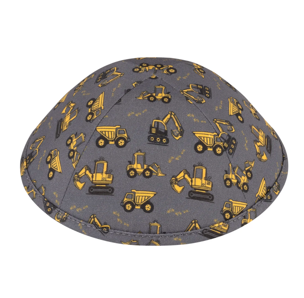 IKIPPAH | YELLOW TRUCKS CONSTRUCTION YARMULKE