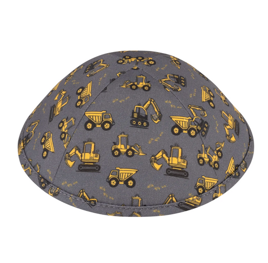 IKIPPAH | YELLOW TRUCKS CONSTRUCTION YARMULKE