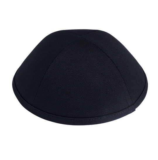 IKIPPAH | BLACK COTTON YARMULKE