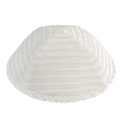 IKIPPAH | STRIPED VELVET YARMULKE
