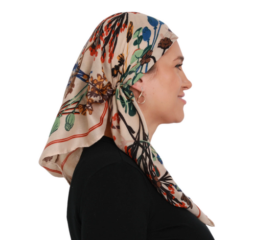 Cherie | Pre-tied Scarves Floral Prints
