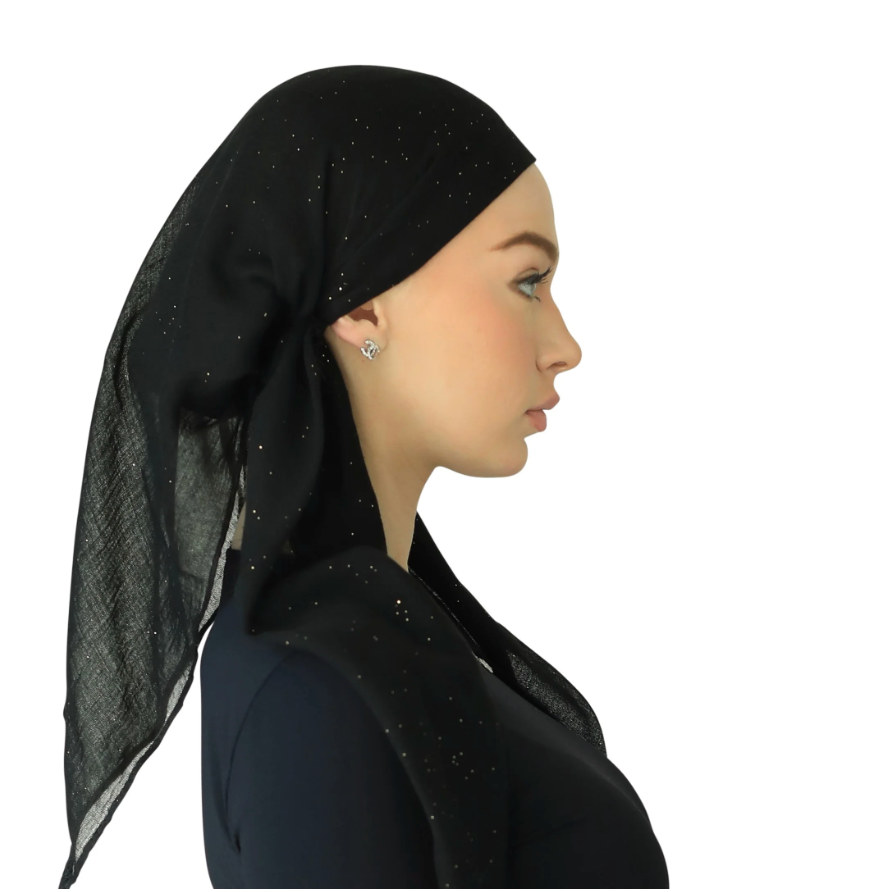 Cherie | Pre-tied Scarves Metallic Prints