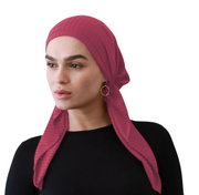 Cherie | Pre-tied Ribbed Lycra Headscarves