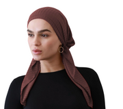 Cherie | Pre-tied Ribbed Lycra Headscarves