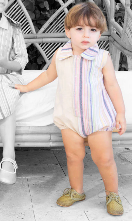 We The Kids | Pastel Linen Romper Unisex