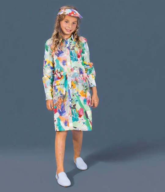 We The Kids | Aqua Tiger Dress