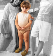 We The Kids | Baby Latte Lace Romper Unisex