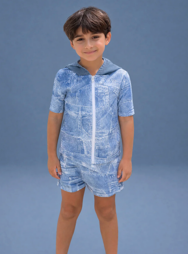 We The Kids | Blue Jean Boys Swim Set