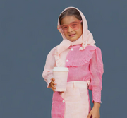 We The Kids | Squiggle Pink Linen Blouse