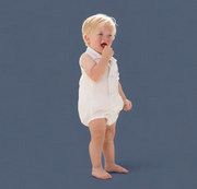 We The Kids | White on White Romper Unisex
