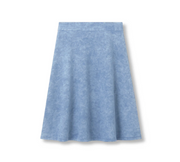 Three Bows | WOMENS Classic Camp Skirt Denim Wash