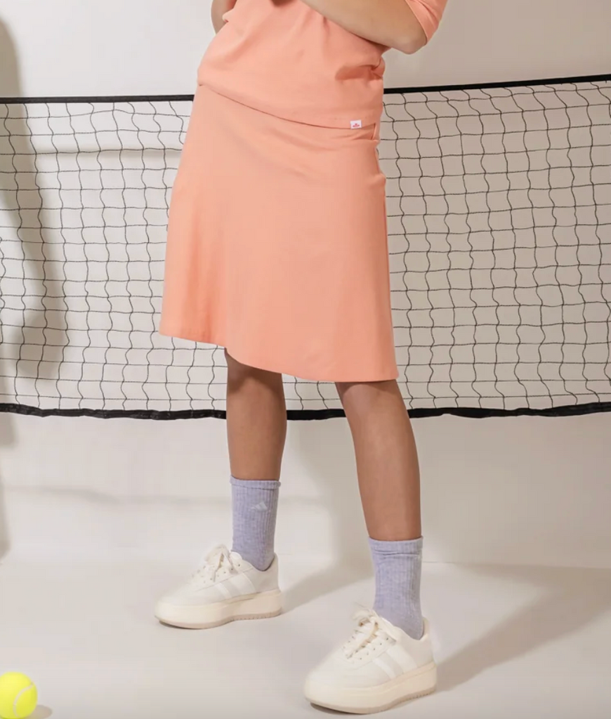 Three Bows | Ribbed Camp Skirt