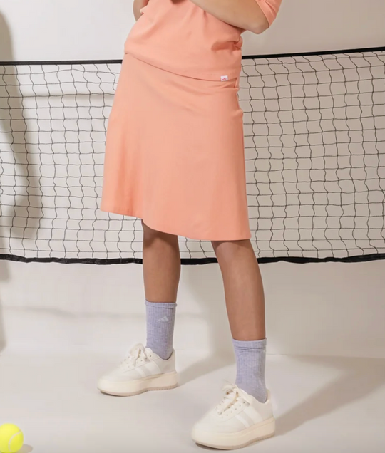 Three Bows | Ribbed Camp Skirt