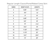 Three Bows | Ribbed Camp Skirt