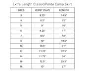 Three Bows | Camp Skirt Classic Black Extra Length