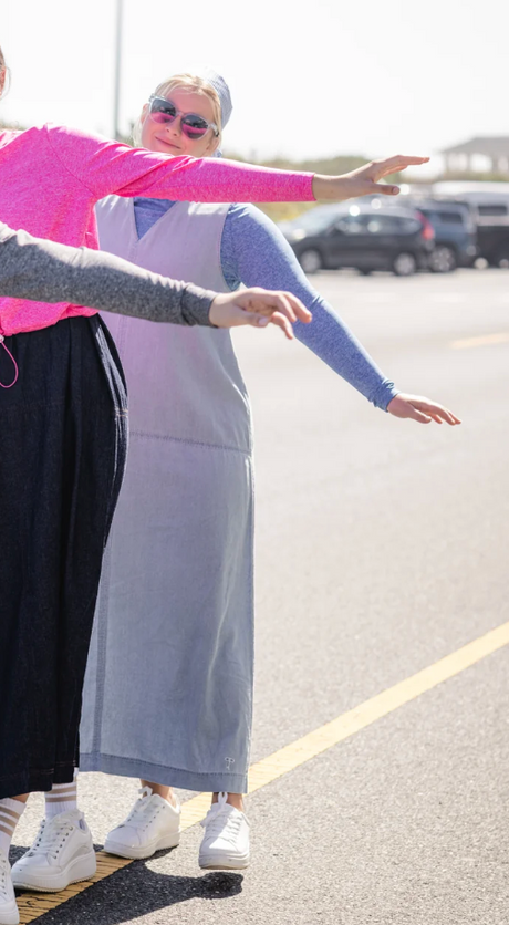 POET TEEN | ARIA DENIM VNECK MAXI