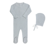 Tricot Bebe | Pointelle Knit Footie & Hat
