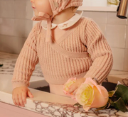 Tricot Bebe | Ribbed Knit Kimono Cardigan